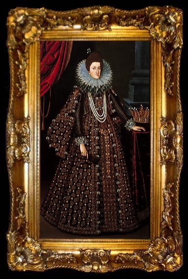 framed  Tiberio Titi Portrait of Maria Maddalena d Austria, ta009-2